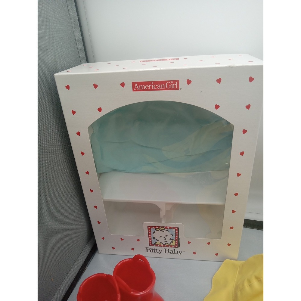 Retired 1999 American Girl BITTY BABY RAINY DAY SET Missing The Tiny Hat Wear Bo - Picture 13 of 16